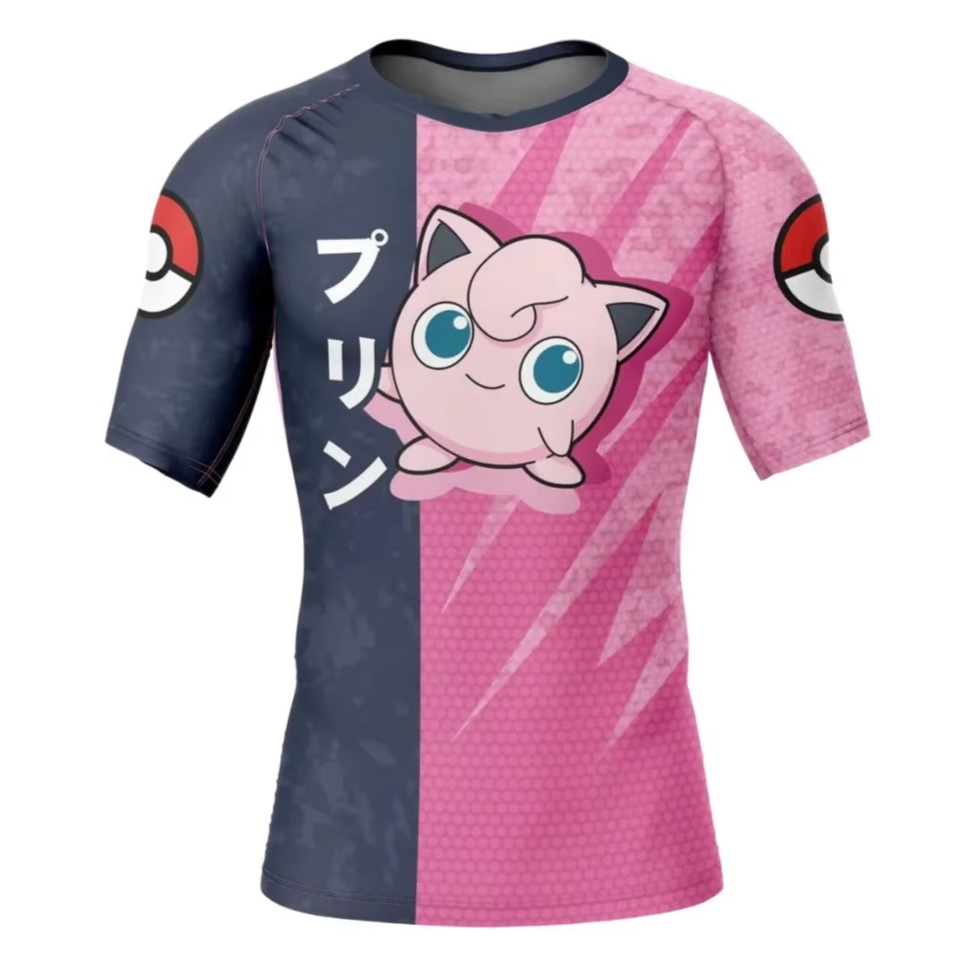 Rash Guard - Pocket Monster Jigglypuff Attack Rash Guard