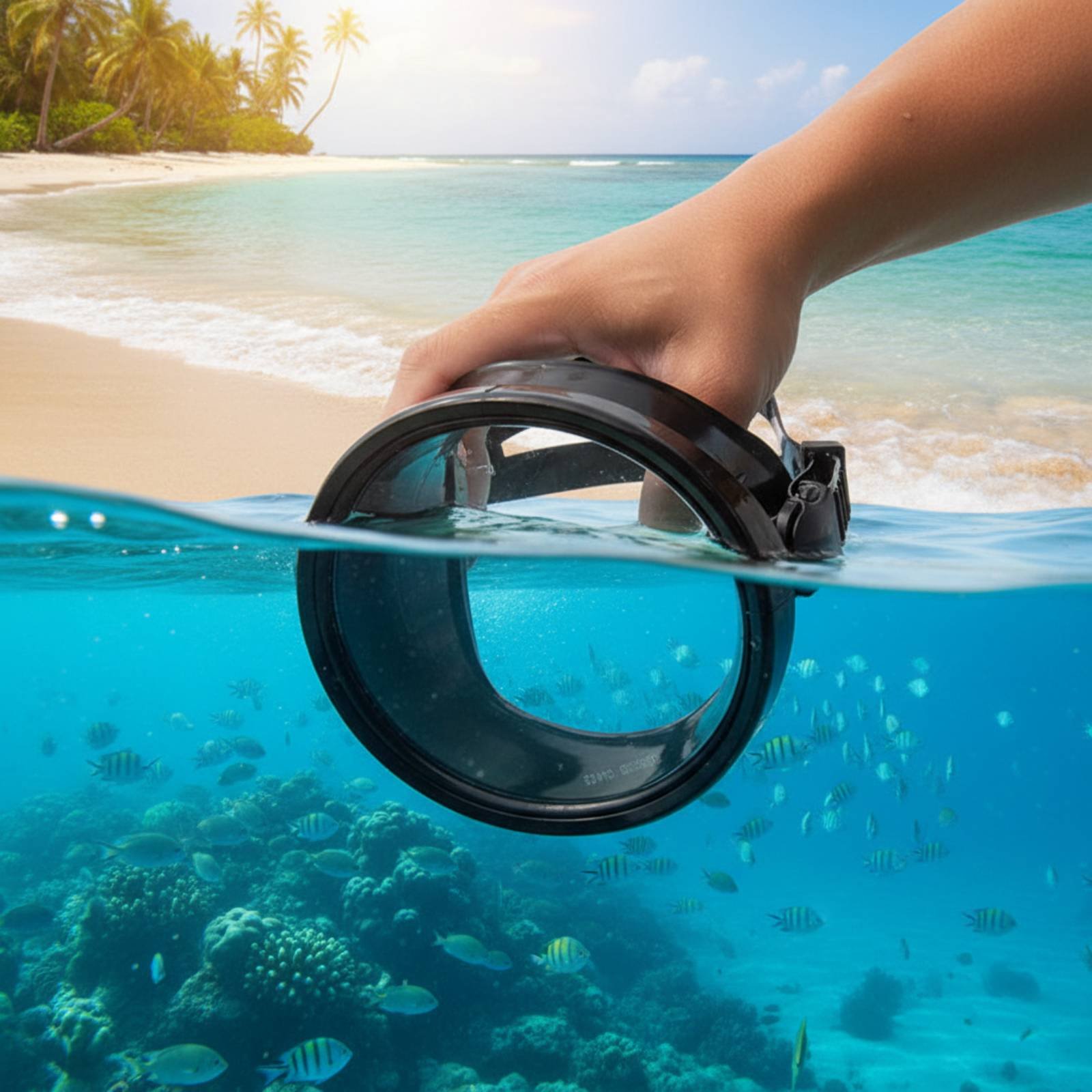 Diving Mask - Adult Freediving Mask Tempered Glass Diving