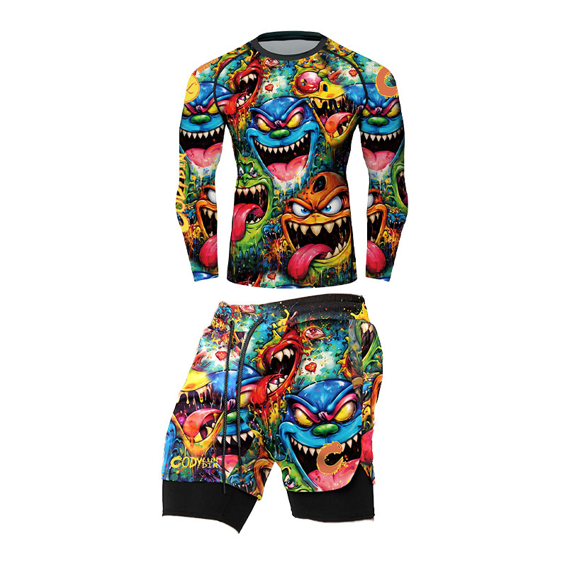 3D Colorful Monster Graffiti M - огляд і ціна Rash Guard