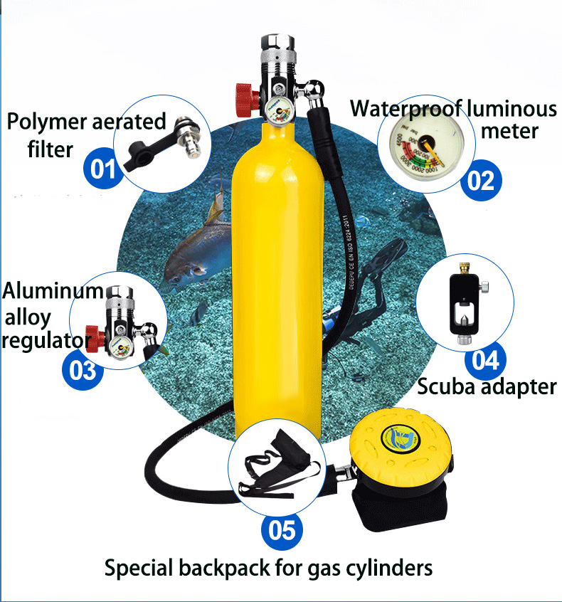 Oxygen Cylinder Dive scuba Por - огляд і ціна Diving Mask