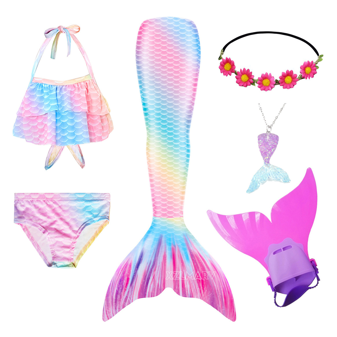 Girls Swimming Mermaid Tail Gi - огляд і ціна Swim Fins