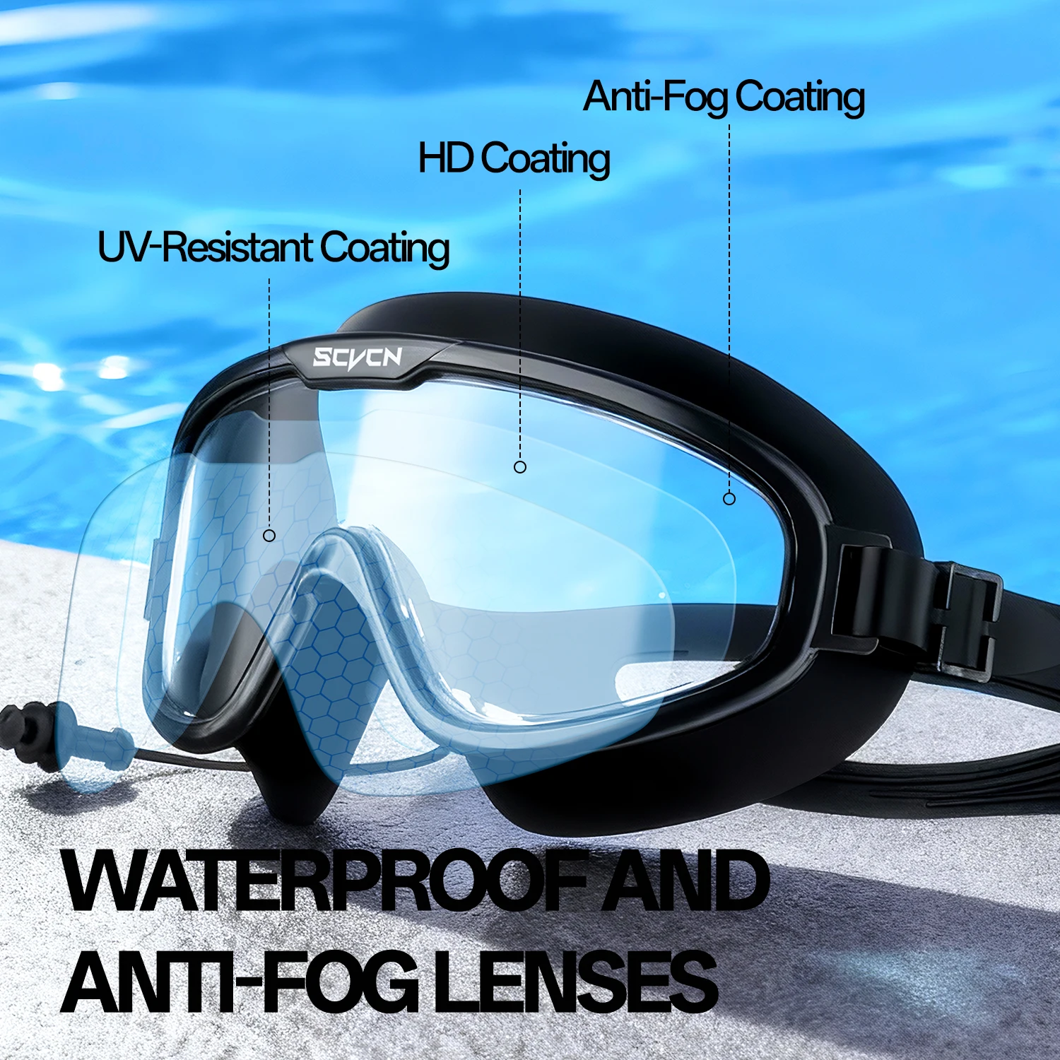 SCVCN Swimming Goggles Profess - огляд і ціна Goggles Swim