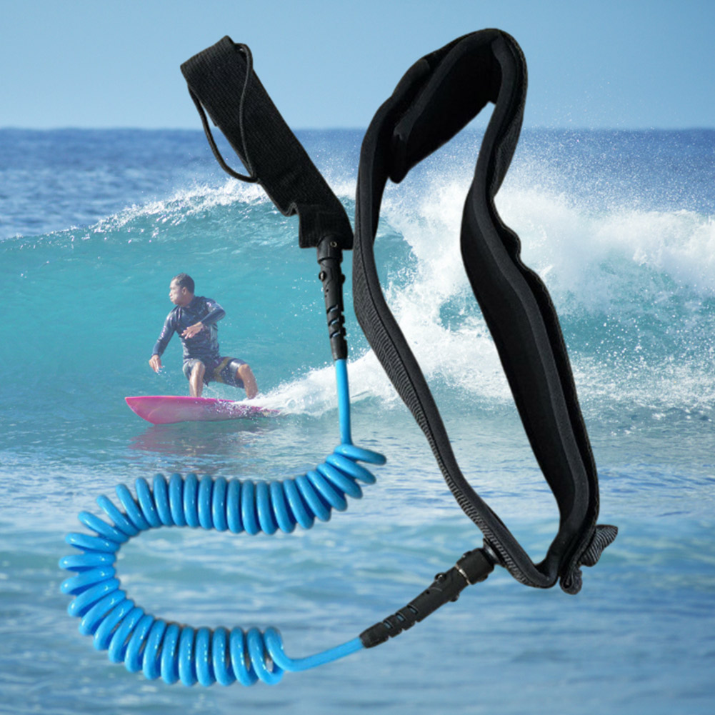 Coiled Leash Adjustable SUP Su - огляд і ціна Surfboard Leash