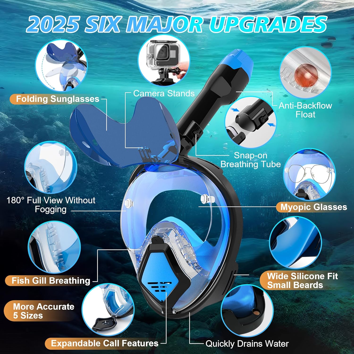 Devilfish Full Face Snorkel Ma - огляд і ціна Snorkel Set