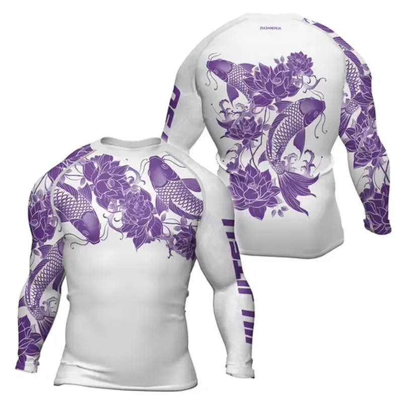 3D Long Sleeve Men's Retro Qui - огляд і ціна Rash Guard